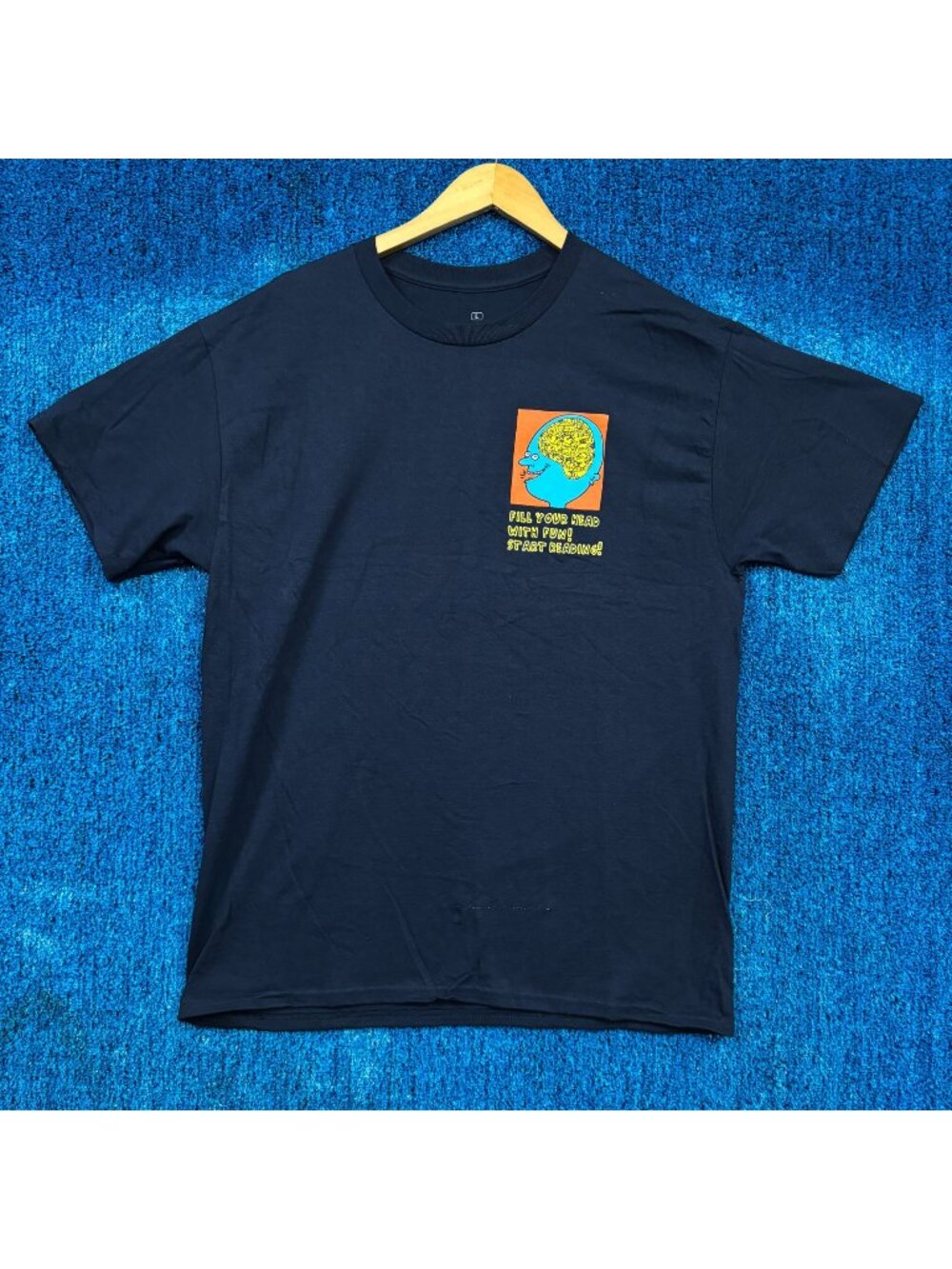 Keith Haring Pop Art Book Country Blue T-Shirt Size Large